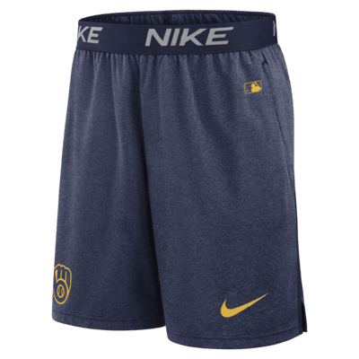 Milwaukee Brewers Authentic Collection Practice Men s Nike Dri FIT MLB Shorts